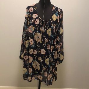 Floral long sleeve dress